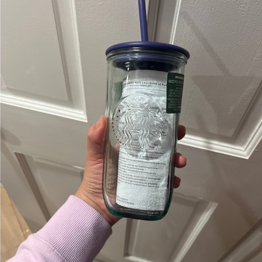 Starbucks 2025 Purple Recycle glass cup